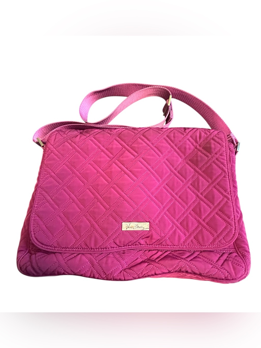 Vera Bradley Hot Pink Quilted Flap Crossbody